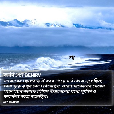 আদি 34:7 BENIRV Bible Verse Image