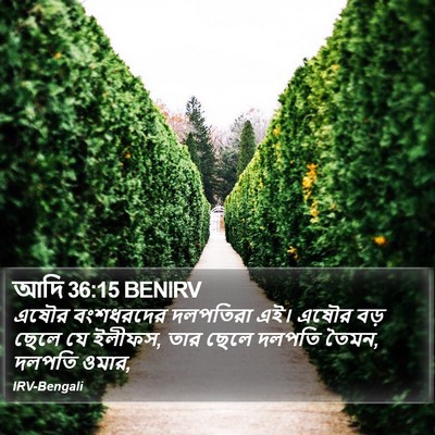 আদি 36:15 BENIRV Bible Verse Image