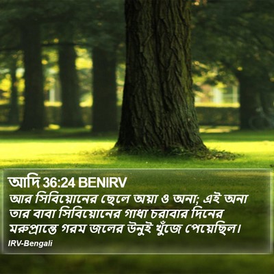 আদি 36:24 BENIRV Bible Verse Image