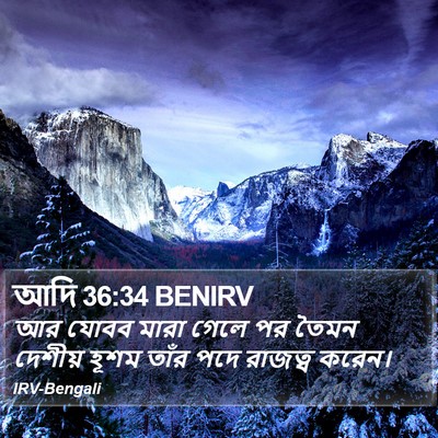 আদি 36:34 BENIRV Bible Verse Image