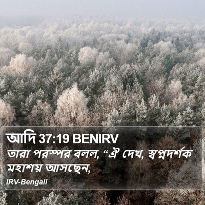 আদি 37:19 BENIRV Bible Verse Image