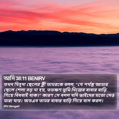 আদি 38:11 BENIRV Bible Verse Image