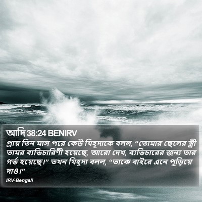 আদি 38:24 BENIRV Bible Verse Image
