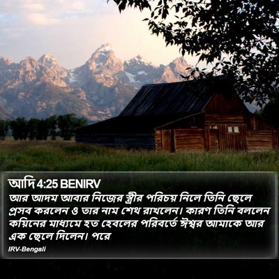 আদি 4:25 BENIRV Bible Verse Image