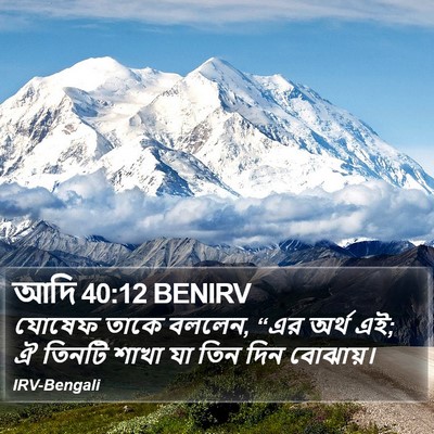 আদি 40:12 BENIRV Bible Verse Image