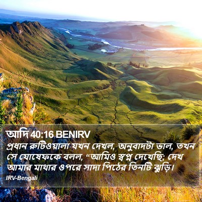 আদি 40:16 BENIRV Bible Verse Image