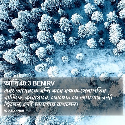 আদি 40:3 BENIRV Bible Verse Image