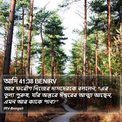 আদি 41:38 BENIRV Bible Verse Image