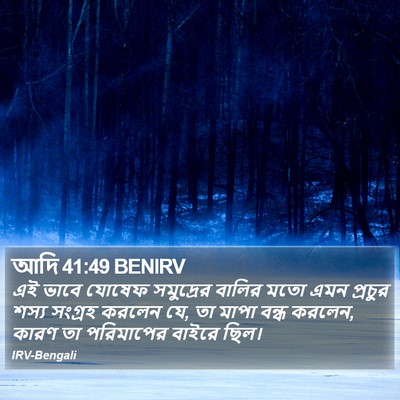 আদি 41:49 BENIRV Bible Verse Image