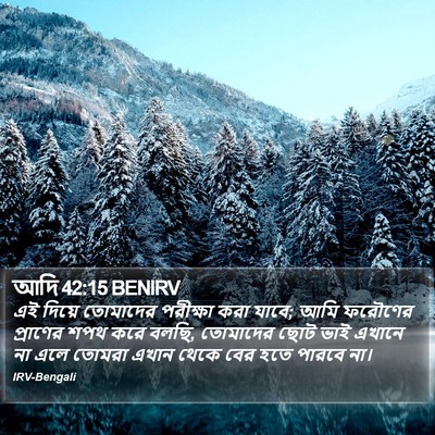 আদি 42:15 BENIRV Bible Verse Image