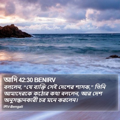 আদি 42:30 BENIRV Bible Verse Image