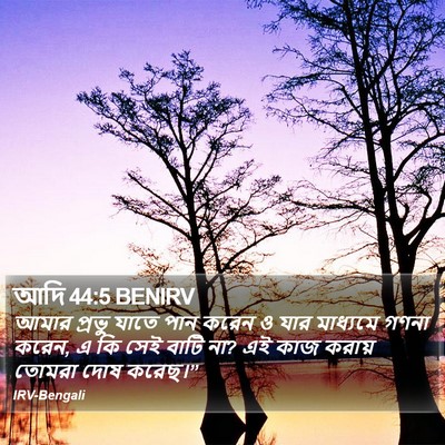 আদি 44:5 BENIRV Bible Verse Image