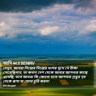 আদি 44:8 BENIRV Bible Verse Image