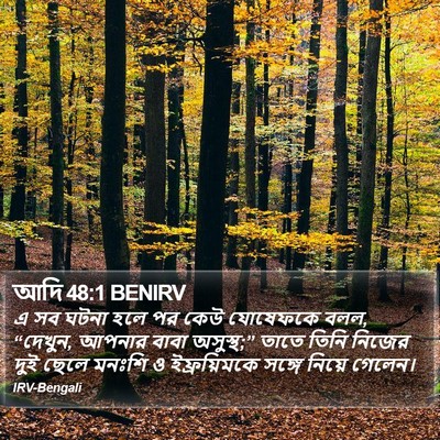 আদি 48:1 BENIRV Bible Verse Image