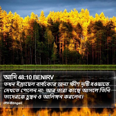 আদি 48:10 BENIRV Bible Verse Image