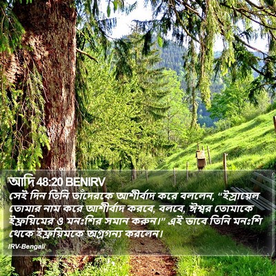 আদি 48:20 BENIRV Bible Verse Image