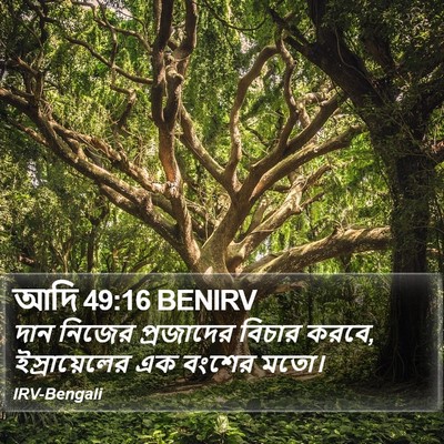 আদি 49:16 BENIRV Bible Verse Image
