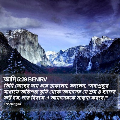 আদি 5:29 BENIRV Bible Verse Image