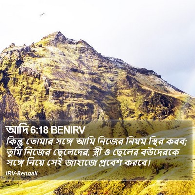 আদি 6:18 BENIRV Bible Verse Image