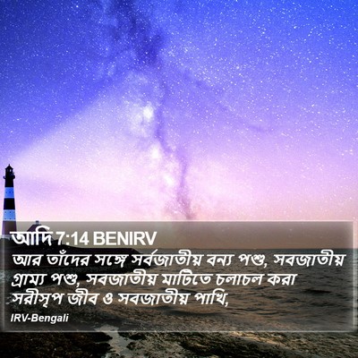আদি 7:14 BENIRV Bible Verse Image