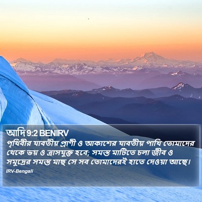 আদি 9:2 BENIRV Bible Verse Image