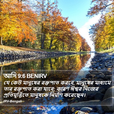 আদি 9:6 BENIRV Bible Verse Image