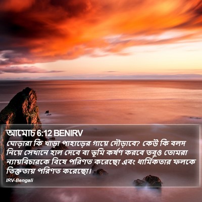 আমোচ 6:12 BENIRV Bible Verse Image