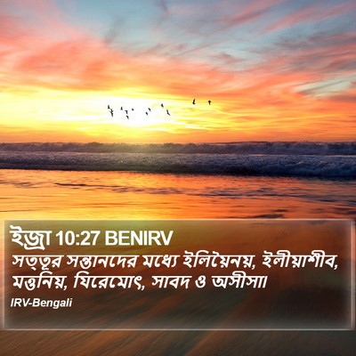 ইজ্ৰা 10:27 BENIRV Bible Verse Image