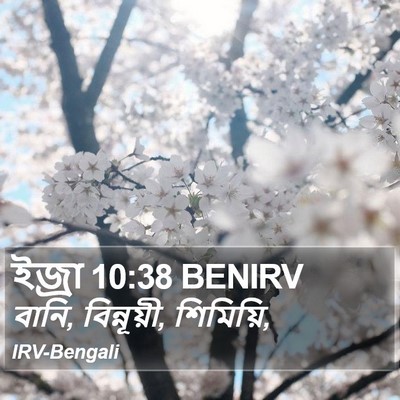 ইজ্ৰা 10:38 BENIRV Bible Verse Image