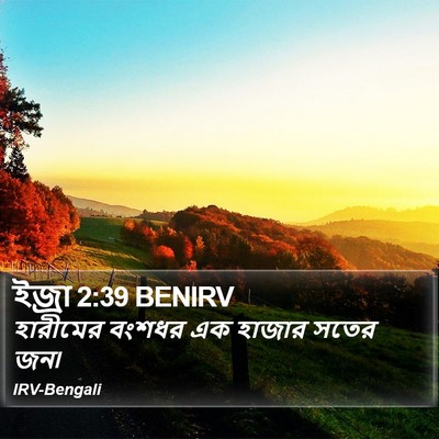 ইজ্ৰা 2:39 BENIRV Bible Verse Image