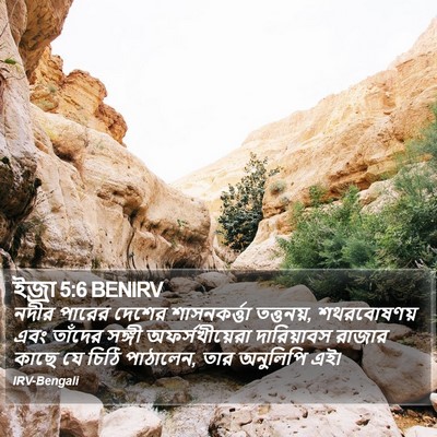 ইজ্ৰা 5:6 BENIRV Bible Verse Image
