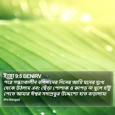 ইজ্ৰা 9:5 BENIRV Bible Verse Image