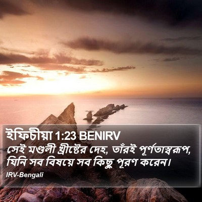 ইফিচীয়া 1:23 BENIRV Bible Verse Image