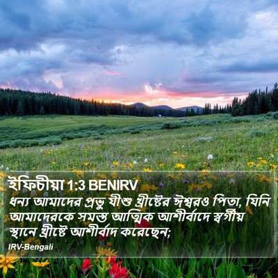 ইফিচীয়া 1:3 BENIRV Bible Verse Image