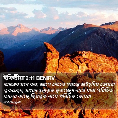 ইফিচীয়া 2:11 BENIRV Bible Verse Image