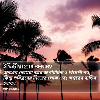 ইফিচীয়া 2:19 BENIRV Bible Verse Image