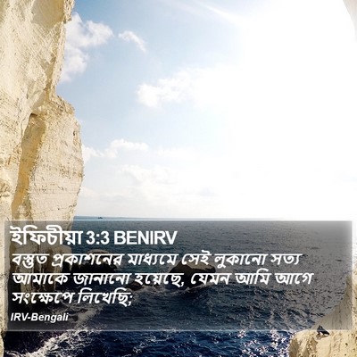 ইফিচীয়া 3:3 BENIRV Bible Verse Image