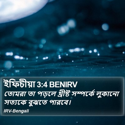 ইফিচীয়া 3:4 BENIRV Bible Verse Image