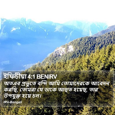 ইফিচীয়া 4:1 BENIRV Bible Verse Image