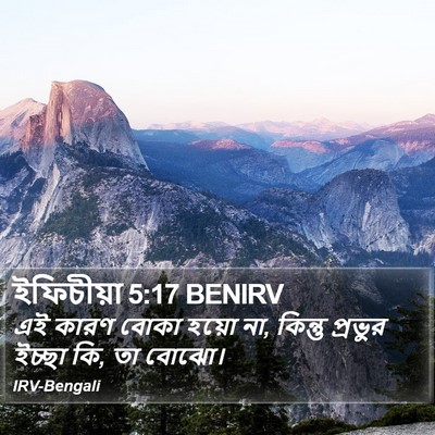 ইফিচীয়া 5:17 BENIRV Bible Verse Image