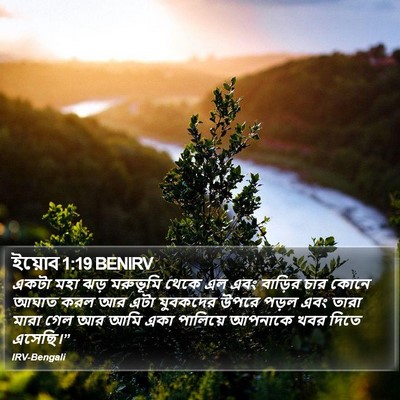 ইয়োব 1:19 BENIRV Bible Verse Image