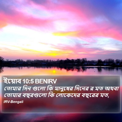 ইয়োব 10:5 BENIRV Bible Verse Image