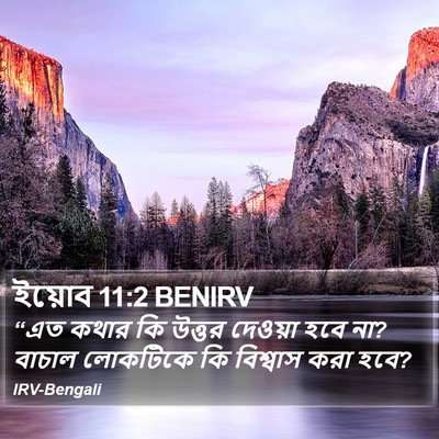 ইয়োব 11:2 BENIRV Bible Verse Image