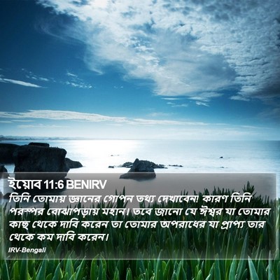 ইয়োব 11:6 BENIRV Bible Verse Image