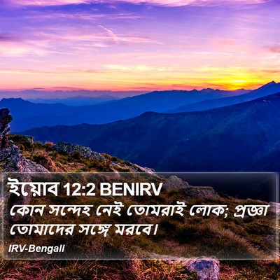 ইয়োব 12:2 BENIRV Bible Verse Image