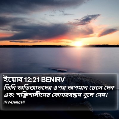 ইয়োব 12:21 BENIRV Bible Verse Image