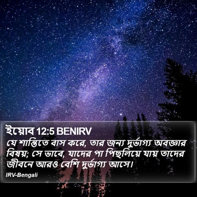 ইয়োব 12:5 BENIRV Bible Verse Image