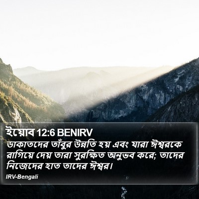 ইয়োব 12:6 BENIRV Bible Verse Image