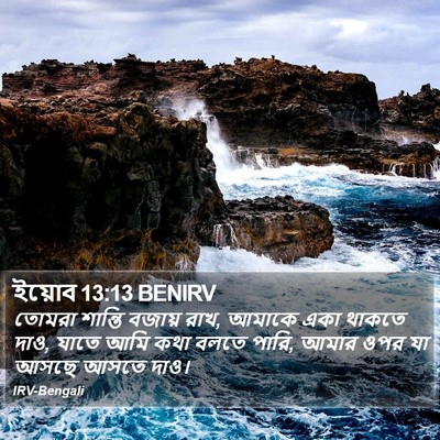 ইয়োব 13:13 BENIRV Bible Verse Image