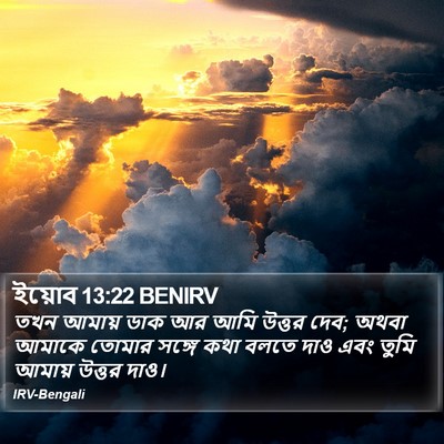ইয়োব 13:22 BENIRV Bible Verse Image